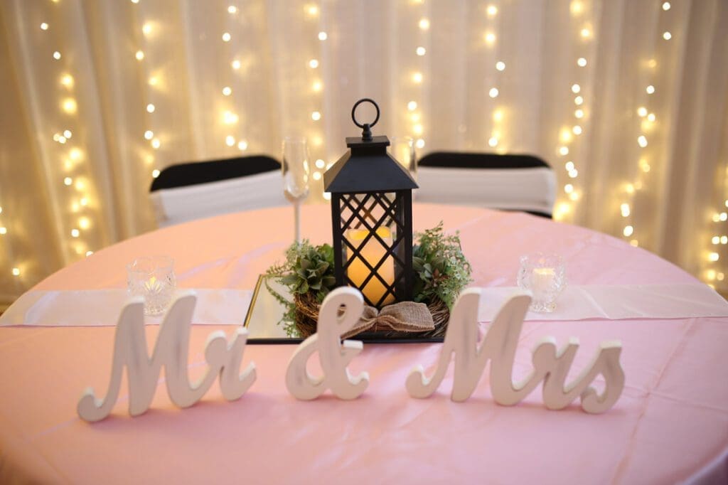 Sweetheart Reception Table by Beach Weddings Alabama